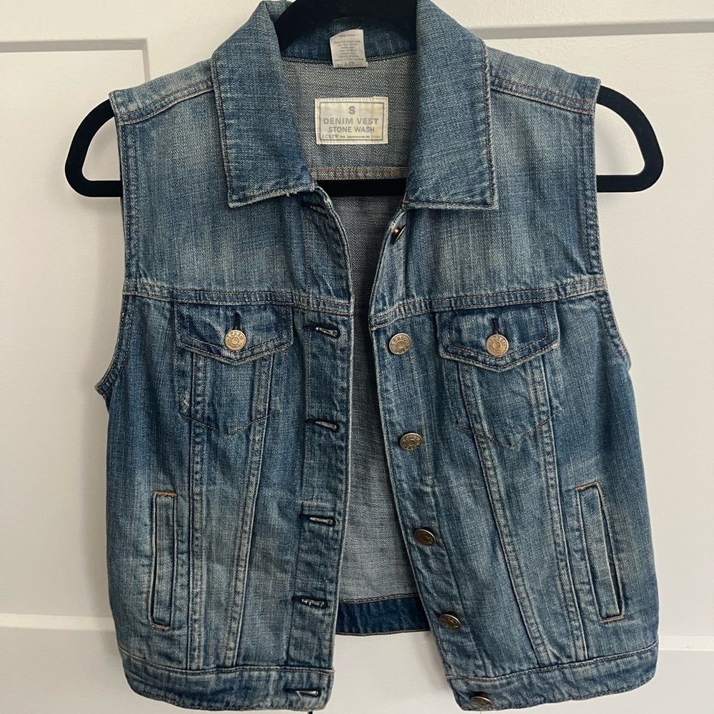 Jcrew denim vest